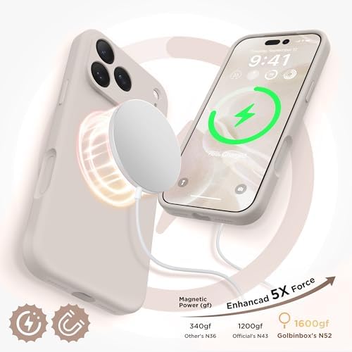 GolbinBox Magnetic for iPhone 18 Pro Max Case/17 Pro Max Case, Stone - Image 5