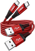 USB to USB C Cable Fast Charging [2 Pack 10FT] USB A to USB C Cable for Car by OHBOX