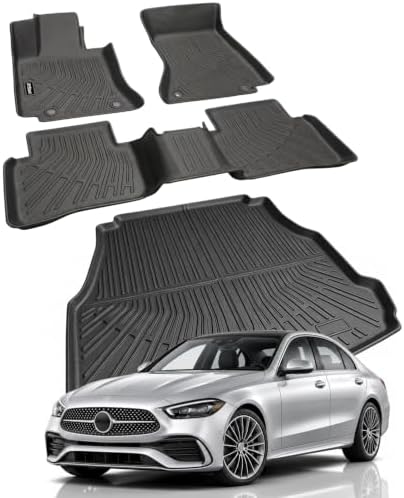 Floor Mats for Mercedes Benz C Class 2022-2026 Sedan C300/C43 AMG/C63 AMG S by RYStark