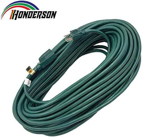 75 Ft Green Outdoor Extension Cord, 16 Gauge Heavy Duty Power Cord - Image 2