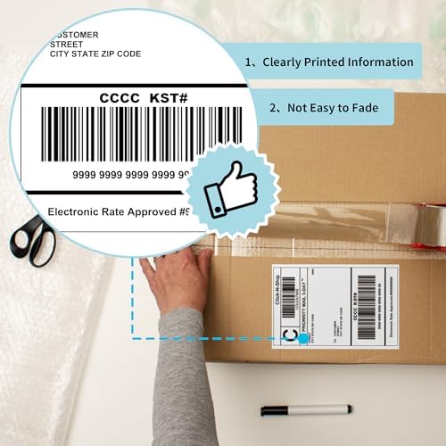 L Liked 6000 Fanfold 4 x 6 Thermal Labels, Commercial Grade Shipping Labels - Image 4