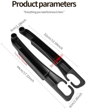 2PCS Car Seat Gap Filler, Universal Fit Automotive Seat Organizer ，Black - Image 2
