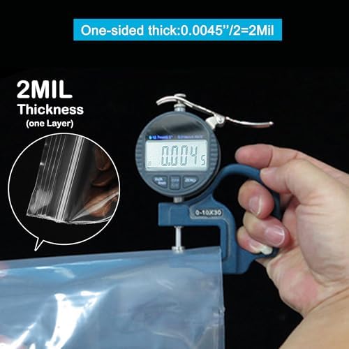 4''X 6'' (Pack of 100) 2 Mil Thick Clear Reclosable Small Zip Plastic Poly Bags With Resealable Lock Seal Zipper for Photo, Jewelry, Bakery, Treats, Travel, Storage, Packaging & Shipping - Image 3