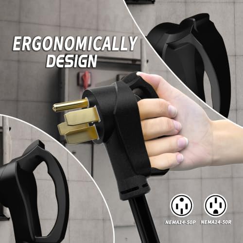 PlugSaf 30 FT 50 Amp RV/EV Extension Cord Outdoor, 125/250V 6250/12500W STW - Image 2