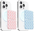 2Pack Magnetic Suction Phone Mount for MagSafe, Light Pink & Light Blue by KlearlookMaximizedClarity
