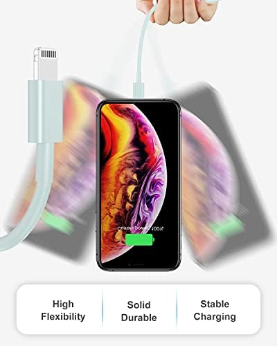 4 Pack [Apple MFi Certified] Apple Charging Cables 3ft, iPhone Chargers Lightning Cable 3 Foot, Fast iPhone Charging Cord for iPhone 14/14Pro/13/13Pro/12/11/11Pro/11Max/ X/XS/XR/XS Max/8, ipad(Blue) - Image 4