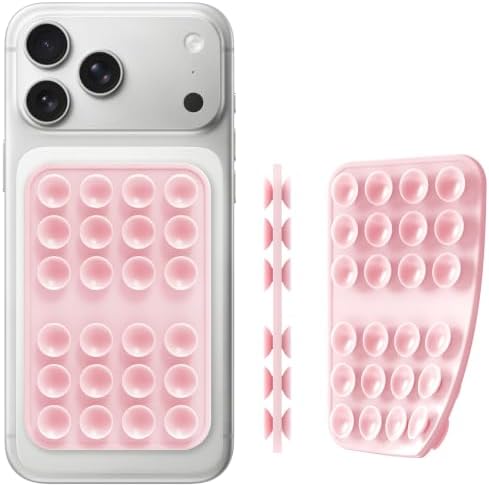 Double Sided Silicone Suction Cup Phone Case Mount for Selfie & Video, Pink by TopmadeProduct-Ordernow