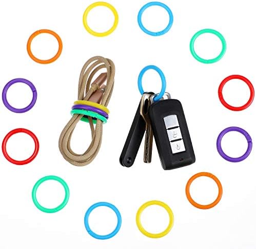 Outus 144 Pieces Plastic Binder Rings Loose Leaf Multi-Color, 27 mm - Image 7