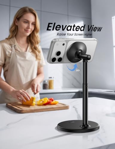 Lamicall Magnetic Phone Stand for Desk, Height Adjustable Holder for iPhone - Image 5