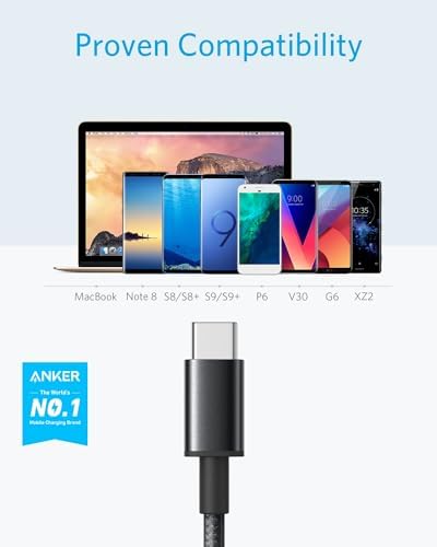 Anker USB A to USB C Cable, USB to USB C Cable (5-Pack, 6 ft, Black) - Image 2