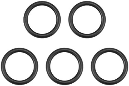 uxcell Nitrile Rubber O-Rings 20.3mm OD 15mm ID 2.65mm Width, Metric Nitrile Rubber Sealing Gasket, Pack of 5 by uxcell