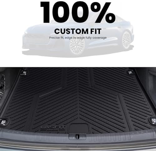 LASFIT Cargo Mat for Audi A5/S5 2025-2026(New Body), Custom Fit All-Weather TPE Trunk Mat for Audi Accessories, Waterproof, Easy to Clean, Black - Image 4