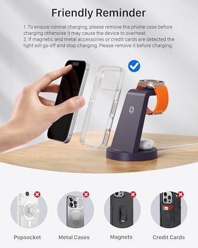 Anlmz 3 in 1 Charging Station - Wireless Charger for Apple Multiple Devices - Image 6
