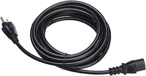Amazon Basics Computer Monitor TV Replacement Power Cord - 15 ft, Black, 24 Count Total - Image 4