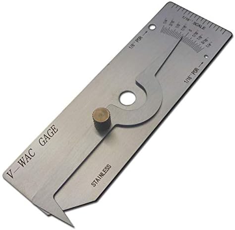V-WAC Single Weld Gage Inch Inspection Gauge Stainless Steel - Image 3