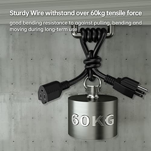 PlugSaf 16 Gauge 50 FT Black Outdoor Extension Cord Waterproof - Image 4