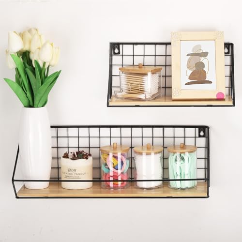 Tbestmax 4 Pack Qtip Holder Bathroom Container, 10/7oz Cotton Ball/Swabs Dispenser, Apothecary Jar with Bamboo Lids for Organizer and Storage (Beige) - Image 4