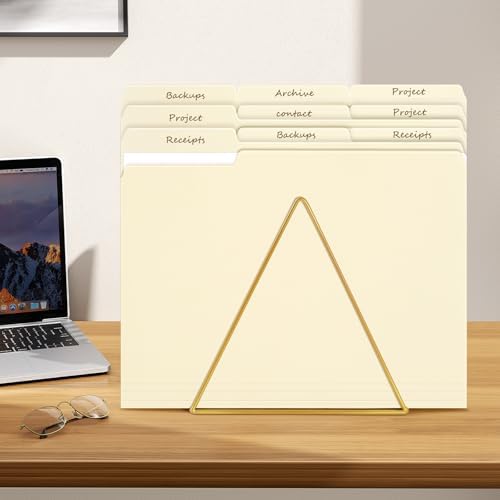 File Folders,50 Pack Manilla Folders 8.5x11,1/3 Cut Tabs Manila File Folders Letter Size for Easy Labeling and Organization,Vanilla Folders Great for Documents Home School Classroom Office Supplies - Image 2