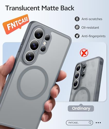 FNTCASE for Samsung Galaxy S26 Ultra Case, Compatible with Magsafe Gray - Image 6
