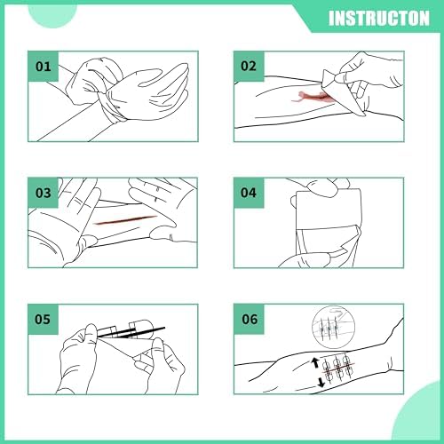 RHINO RESCUE Wound Closure Kit with 6 Stitch Zip Devices - Image 5