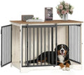 Hzuaneri 43.3" XL Dog Crate Furniture Indoor Dog Kennel with Barn Door by Hzuaneri