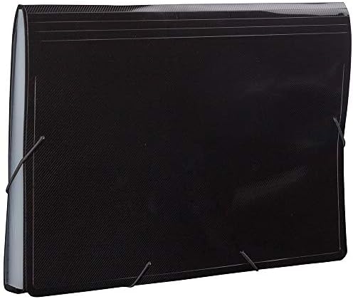 JAM PAPER Accordion Folders - 13 Pocket Plastic Expanding File - Legal Size - 10 x 15 - Black - Sold Individually - Image 4
