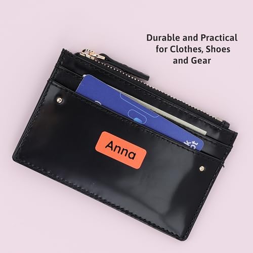 TeddyLabels - Clothing Labels for Nursing Home (60) – Self-Adhesive Name Tags for Clothes and Personal Items. Personalized Labels for Daycare, Nursing Homes, and Laundry Use - Orange - Image 5
