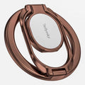 Doflyesky Magnetic Phone Ring Holder for Magsafe Phone Grip, Double-Sided Magnetics Adjustable Gym Finger Ring Grip Kickstand, Removable Phone Grip, for iPhone, iPad and Smartphones(Brown) by Doflyesky