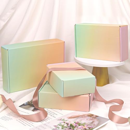30 Pack 6x6x2 Small Shipping Boxes, Colorful Cardboard Boxes for Packaging Small Business - Image 6