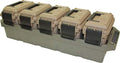 MTM AC5C 5-Can Ammo Crate Mini, Convenient size, Store 650 rounds of 9mm bulk ammo, Stackable, easy carry and transport of multi-caliber ammo, Rugged tactical carrying crate by MTMCase-Gard