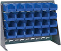 Quantum Storage Systems QBR-2721-220-24BL Ultra Bin Complete Bench Rack Package with 24 Ultra Bins, 27" x 8" x 21" , Blue by QuantumStorageSystems