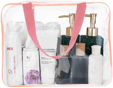 4Pcs Crystal Clear PVC Travel Toiletry Bag Kit for Women Men, Cosmetic Bags - Image 7