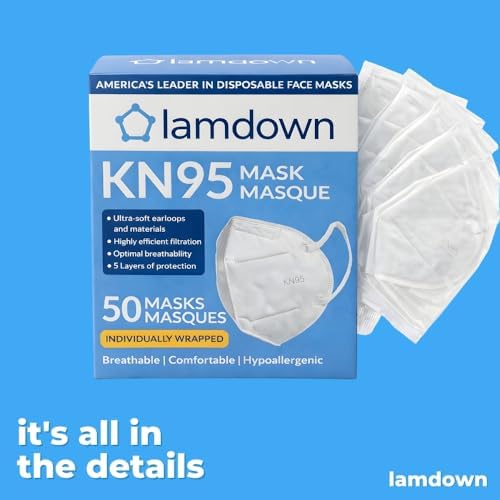 (600-Pack) KN95 Face Masks, Individually Wrapped, Premium Disposable Dust Mask, White - Image 4
