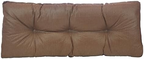 Klear Vu The Gripper Non-Slip Tufted Bench Cushion for Indoor Furniture, Assembled in USA, Entryway Storage, Bay Window, Corner Nook or Piano Seat, 35 Inches, Chenille Chocolate - Image 3