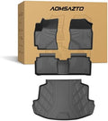 Floor Mats Fit for Toyota Corolla Sedan 2014-2019, Floor Liners + Cargo Mat by AOMSAZTO