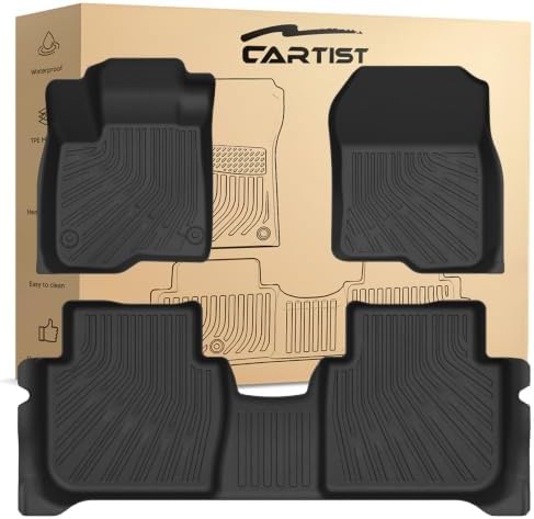 Cartist Floor Mats Fit for Honda CR-V CRV 2023 2024 2025 2026 (Include Hybrid), All Weather Floor Liner for CRV Accessories Heavy Duty by cartist