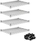 18"x24" Chrome Wire Shelves 4-Pack | 600lb Weight Capacity Heavy Duty Storage Rack Add-On by Zedfire