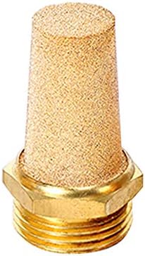 Beduan 10 Pcs Pneumatic Brass Exhaust Muffler Filter, 3/8" Male Thread Hex Sintered Silencer Air Line Fitting - Image 4