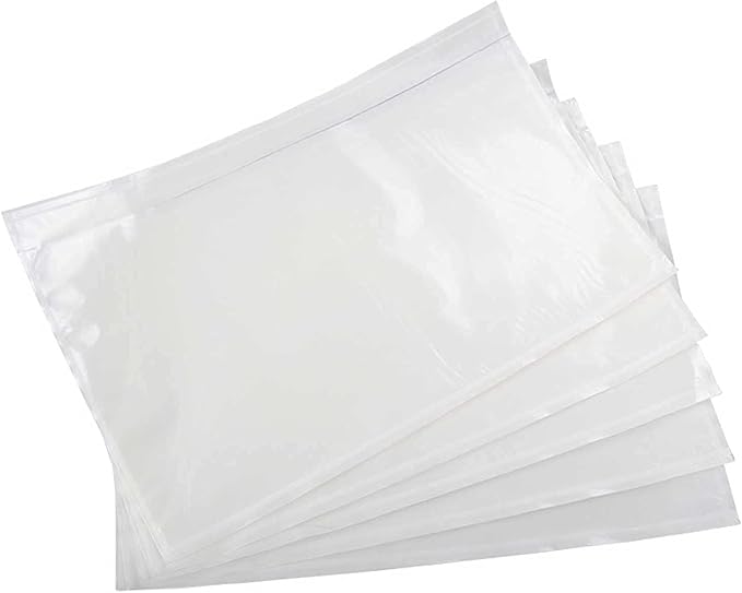 7.5" x 5.5" Packing List Pouches, 500 Pack Shipping Label Envelopes Clear by TAPSIN