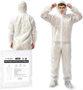 TICONN Hazmat Suit Disposable Coveralls, Full Body Lab Overall Paint Suit by TICONN