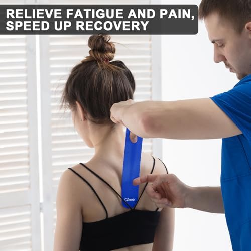CKeep Kinesiology Tape precut Strips, 40 Count Elastic k Tape, Blue - Image 6