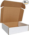 7x6x2'' Small Shipping Boxes 25 Pack, Corrugated Cardboard Mailers by CH-BOX