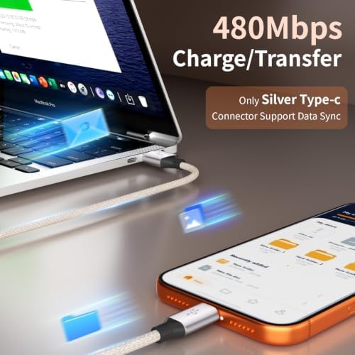 4 in 1 Multi Charging Cable, 2 Pack 6FT Charging Cords for Devices - Image 4