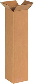 BOX USA 6x6x24 Tall Corrugated Boxes, Tall, 6L x 6W x 24H, Pack of 25 | Shipping, Packaging, Moving, Storage Box for Home or Business, Strong Wholesale Bulk Boxes by BOXUSA