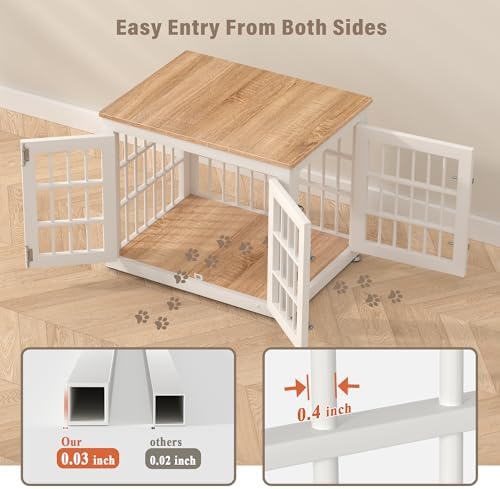 rehomerance 26" Heavy Duty Dog Crate Furniture for Small Dogs - Image 4