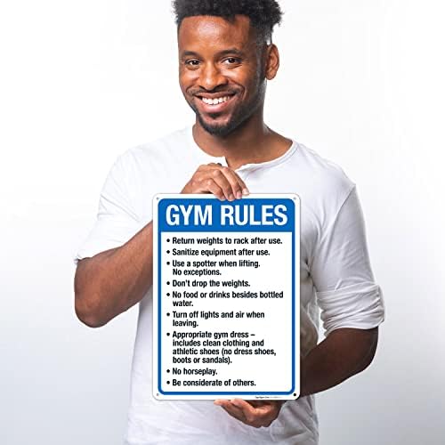 Gym Rules Return Weights to Rack After Use Sanitize Equipment After Use - Image 2