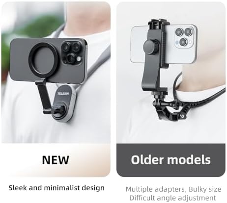 TELESIN Magnetic Neck Mount for Phones, Neck Phone Holder POV/Vlog Mount - Image 3