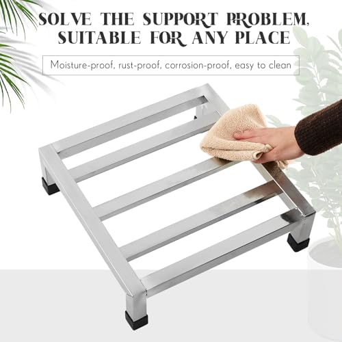 MorningRo 4 Pack Dunnage Rack 13.8" Long x 13.8" Wide, 3.9" Height - Image 3