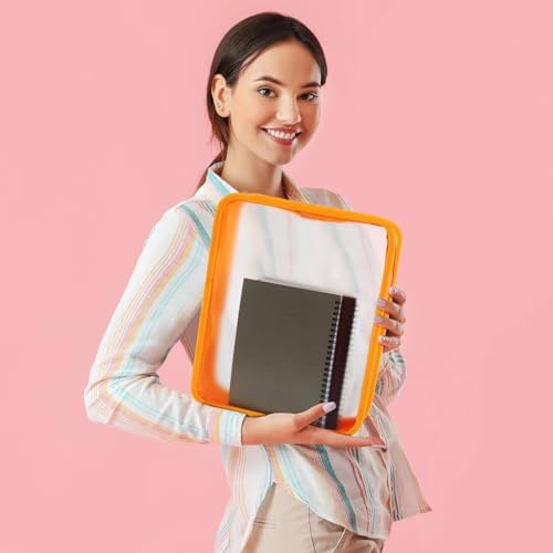 Shinylin 6 Pcs File Folder with Zipper 13x10.6 Waterproof, Classic Color - Image 3