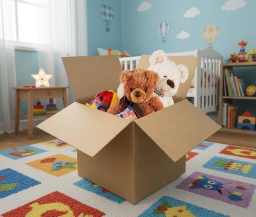 Corrugated Boxes, 24 x 24 x 24 inch, 10 Pack - Image 3
